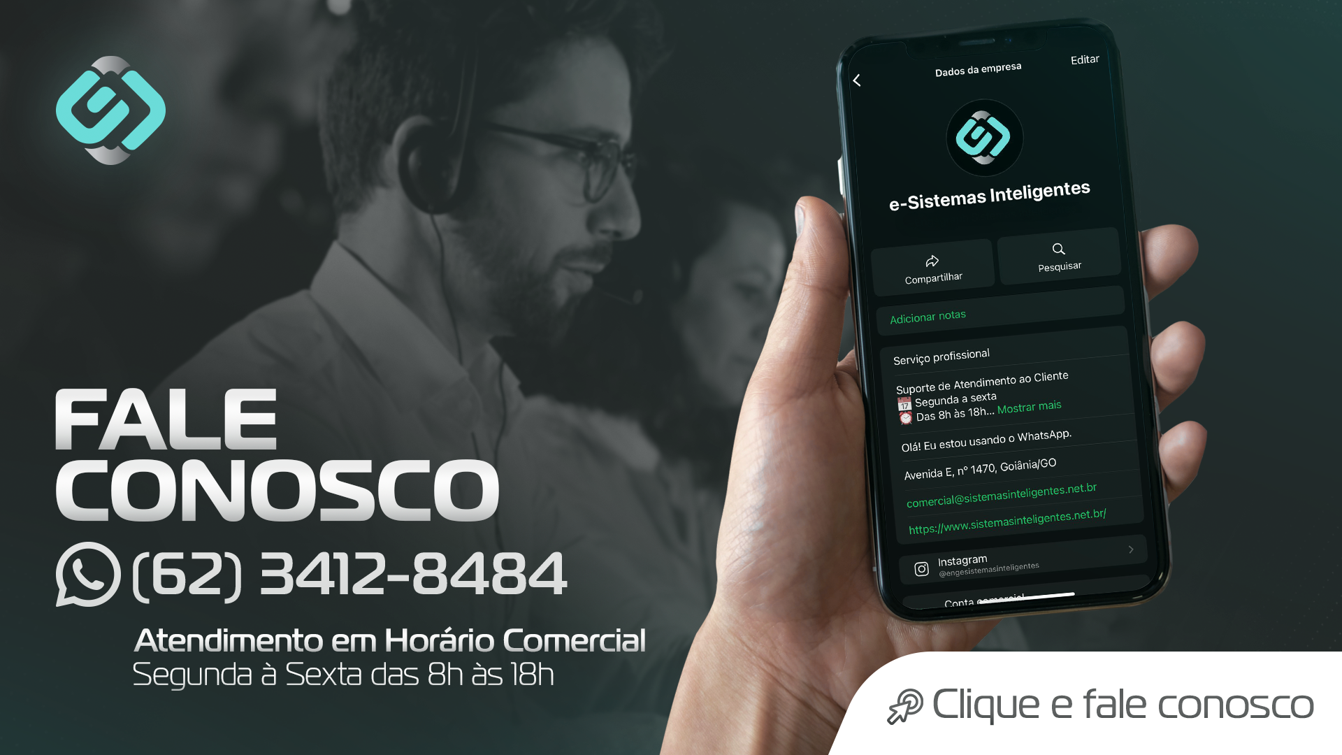 Banner sobre Fale Conosco